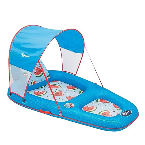 Aqua Ultimate Sunshade Recliner Pool Lounge, Watermelon - B0CFBFDGH8 New