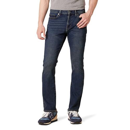 Amazon Essentials Men's Jeans, Slim Fit Stretch, Bootcut - Dark Wash 36x32 New