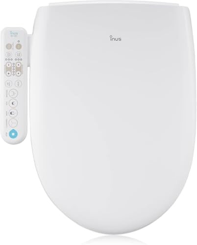 Inus N21 Electric Heated Bidet Toilet Seat Elongated, Warm Water