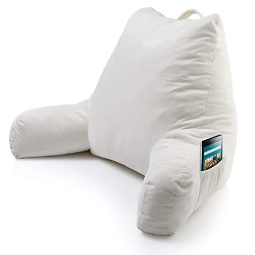Keen Edge Home Reading Pillow - Shredded Memory Foam - Read/Watch TV Comfort New