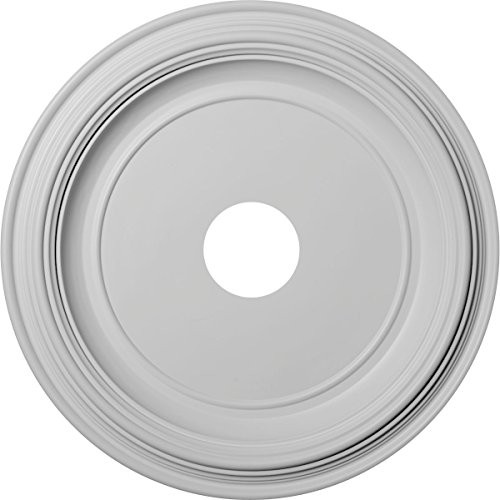 19"OD x 3 1/2"ID x 1 1/2"P Traditional Thermoformed PVC Ceiling Medallion New