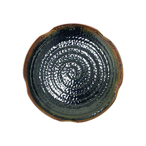 Thunder Group Tenmoku Melamine Dinnerware 9 3/8" Lotus Shape Plate B003YP2AJW New