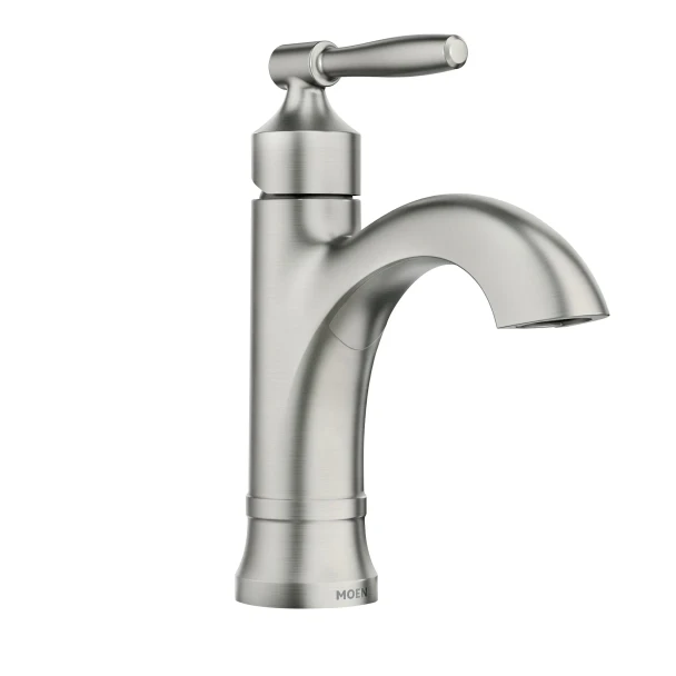 MOEN HALLE ONE-HANDLE HIGH ARC BATHROOM FAUCET - BRUSHED NICKEL New