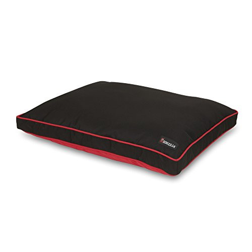 Petmate Dogzilla Gusseted Pillow Bed, 29 x 40, B0135X765U - Red/Black New