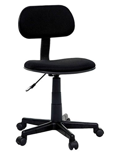 Office/Desk/Task Rolling Chair - Black Fabric Seat New