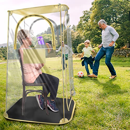 ZJ Right Sports Tent 1 Person Fishing Pod Soccer Tent Cold Weather - Yellow