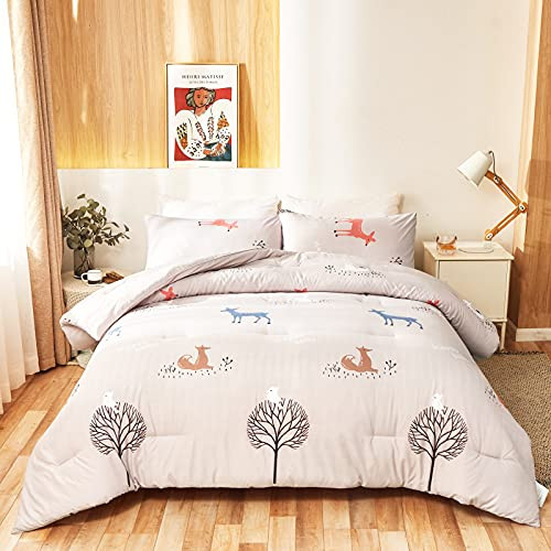 Wkrevs Comforter Set King Size 3 Pieces, Lightweight Ultra Soft New