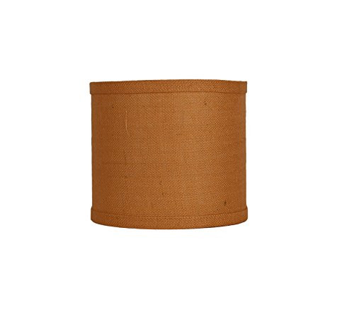Urbanest Classic Drum Burlap Lampshade 10x10 inch B01AKAY7B2 - Tangerine New