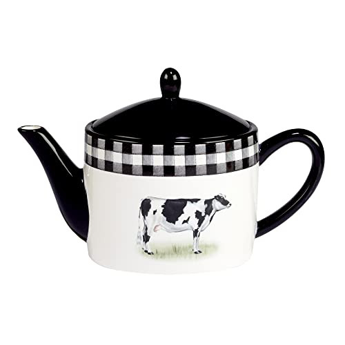 Certified International Farm Teapot 40 oz Multicolored 28827 New