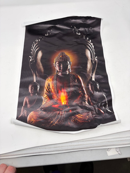 GENERIC BUDDHA STATUE CANVAS PICTURE 12X18