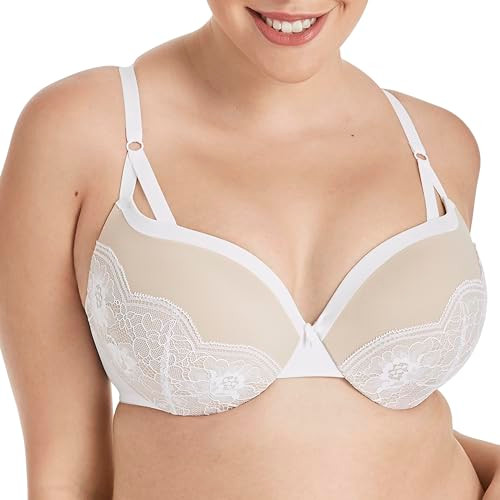 Maidenform Womens Love the Lift Push Up & in Demi Dm9900 Bra, 36C - White Lace New