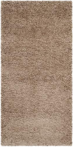 SAFAVIEH Milan Shag Collection 2' x 4' Dark Beige SG180 Solid Non-Shedding New