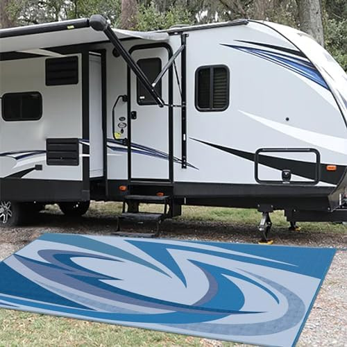 EEZ RV Products 9'x12' Heavy Duty Reversible Durable Outdoor Mats B07P87SRKN New