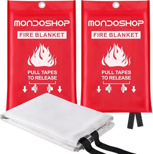 Mondoshop Fire Blankets Emergency Kitchen Home Emergency Fire Retardant Blanket