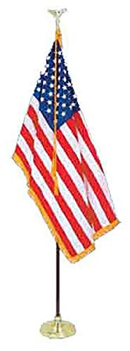 ALL STAR FLAGS 8' PRESIDENTIAL FORMAL INDOOR U.S. FLAG SET WITH 8' POLE - GOLD