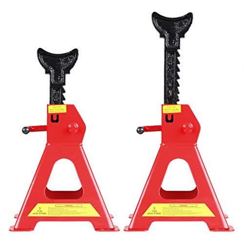 CARTMAN Car Jack Stands, 3 Ton Capacity Steel Car Lifting Stand B00RFCDN6O New
