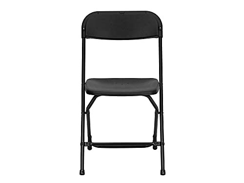 Flash Furniture Hercules Plastic Folding Chair, Black New