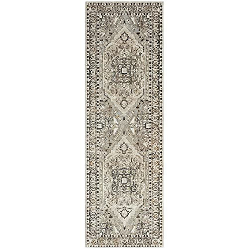 Everwash Home Dynamix Rubia Medallion Machine Washable Runner 2'2"x7'2" New