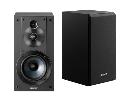 Sony SSCS5 3-Way 3-Driver Bookshelf Speaker System (Pair) - Black New