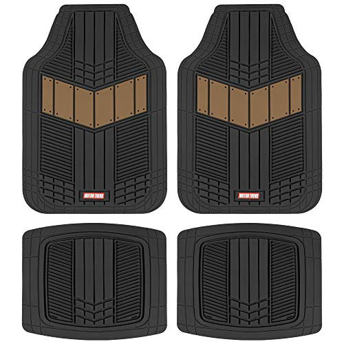 Motor Trend DualFlex™ Rubber Car Floor Mats All Weather Waterproof 4-Piece New