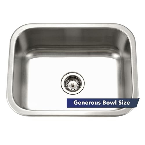 Houzer MS-2309-1 Medallion 23 Inch Classic Series Undermount Kitchen Sink New