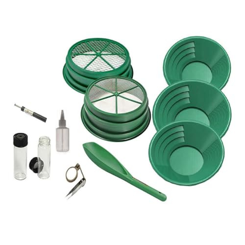 SE 11-Piece Gold Panning Kit - Complete Prospecting Set - GP5-KIT111 New
