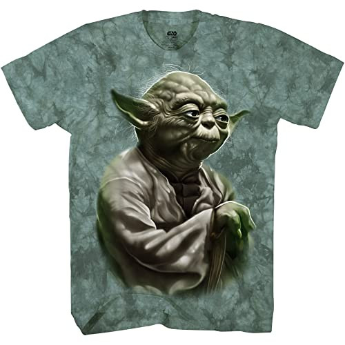 STAR WARS Yoda Wise One Tie Dye Camiseta Camisa Jedi Master X-Large New