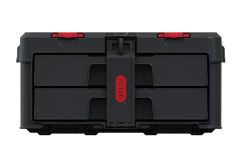 Keter Stack Roll Heavy Duty 2 Drawer Tool storage Unit 253384 - Black New