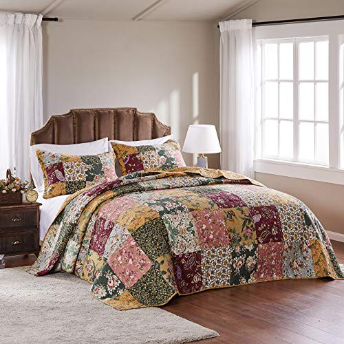 Greenland Home Antique Chic 100% Cotton Authentic Patchwork Quilt New