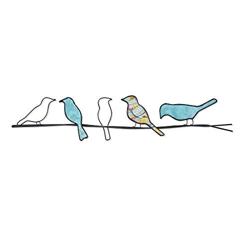 Eangee Home Design Birds On A Wire Sea Blue 29 Length 1 Width 6 Height New