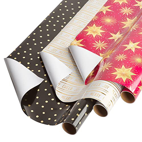 Papyrus Christmas Wrapping Paper Rolls (3) 67.5 sq. ft. B0B6GJ89S8 New