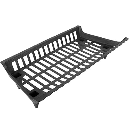 hykolity 30 in. Cast Iron Fireplace Grate, Heavy Duty Fire Grates#B0BF9W6HH5 New
