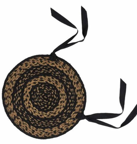 Sedona Farmhouse Jute Chair Pad 15" Brown B006ZZCB60 New