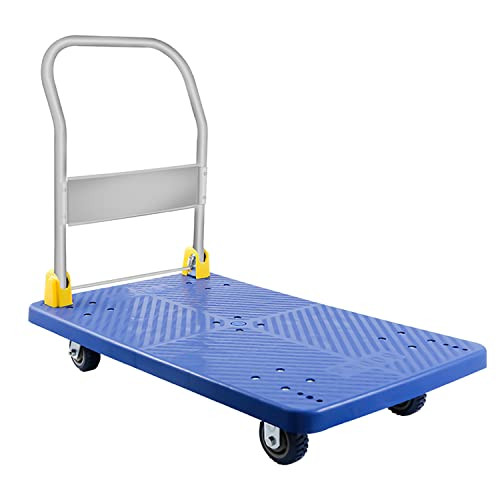 YSSOA Platform Truck with 1320lb Weight Capacity and 360 Degree Swivel Wheels New