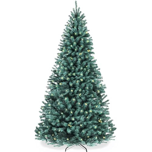 Best Choice Products 6' Pre-Lit Blue Spruce Christmas Tree, 250 Lights, 900 Tips New