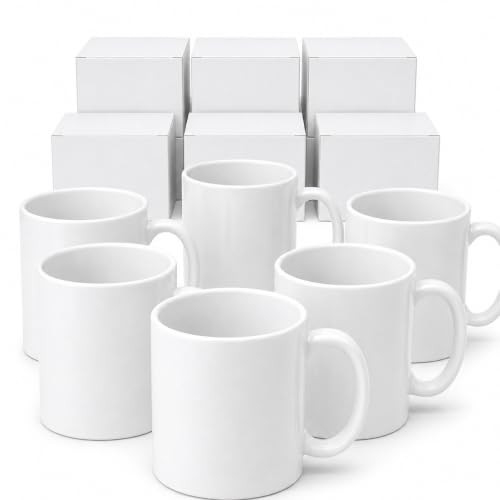 MYSUB 36 Pack Sublimation Mugs 11oz White Blank Ceramic Mugs - B08B4PT9H5 New