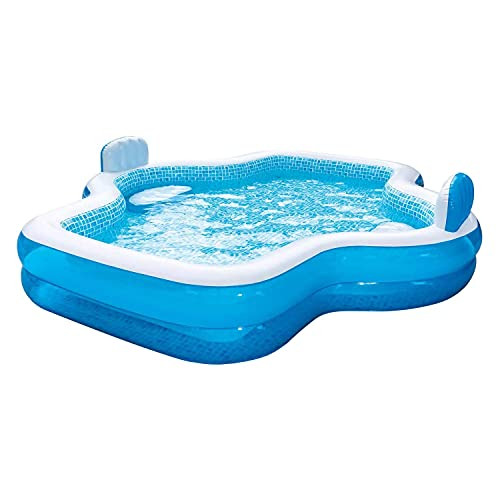 Members Mark Elegant Family Pool 10 Feet Long 2 Inflatable Seats Backrests - New New