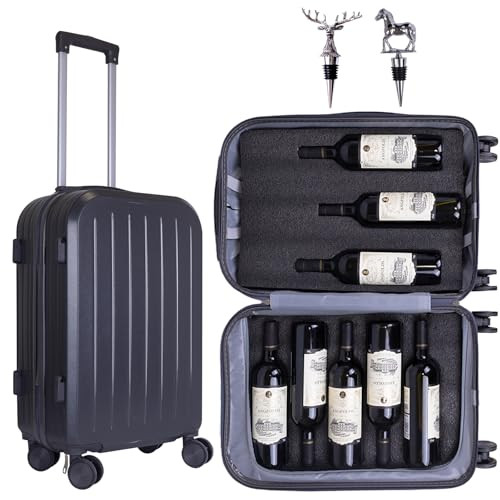 WodGod wine suitcase - SIZE: 22" - gray New