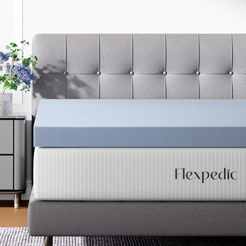 FP Flexpedic King Mattress Topper, 4" Cooling Mattress, Gel Infused, CertiPUR-US New