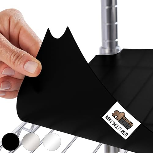 GORILLA GRIP ShelfGuard Wire Shelf Liner Set of 5 14x30 Black New