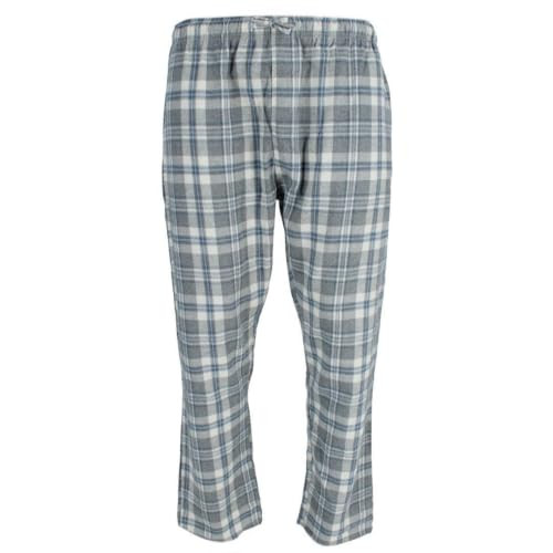 95444A/B Ten West Apparel Men's Flannel Pajama Pants, M, Navy/Gray/White New