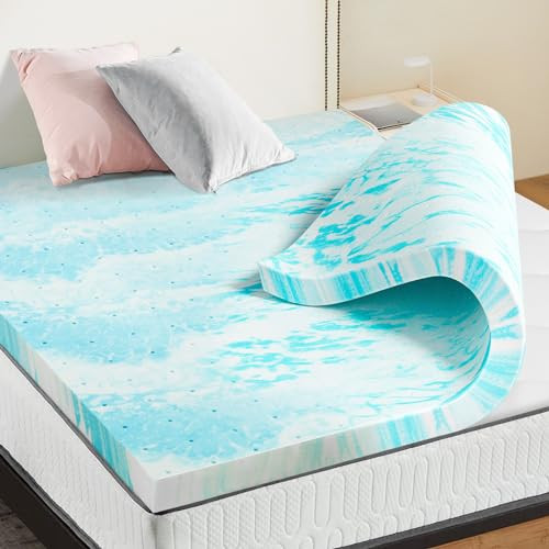 NEWBULIG 2 Inch King Memory Foam Mattress Topper, Gel Foam New