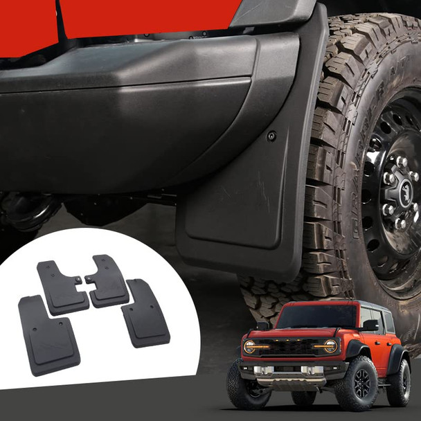 ZONFANT Mud Flaps for Ford Bronco 2021 2022, Not Need to Drill Holes(4Pcs) New
