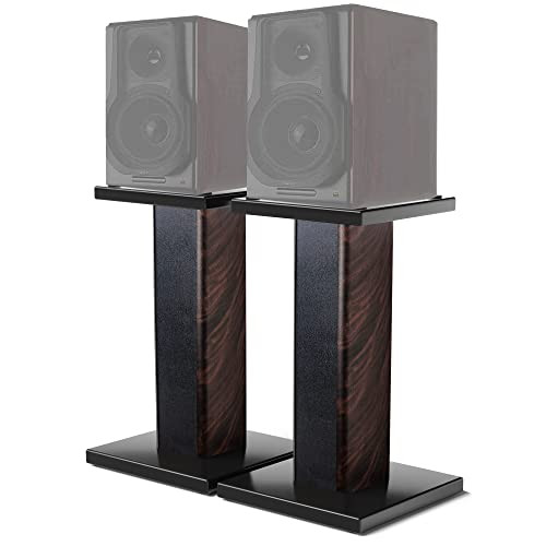 MAYQMAY 15.74 inch(40 cm) Wood Speaker Stands 1 Pair Wood Grain B097RHMPCR New