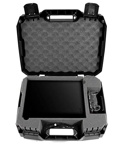 CASEMATIX Travel Case Compatible Xbox One X Hard Shell Carrying Case - Black New