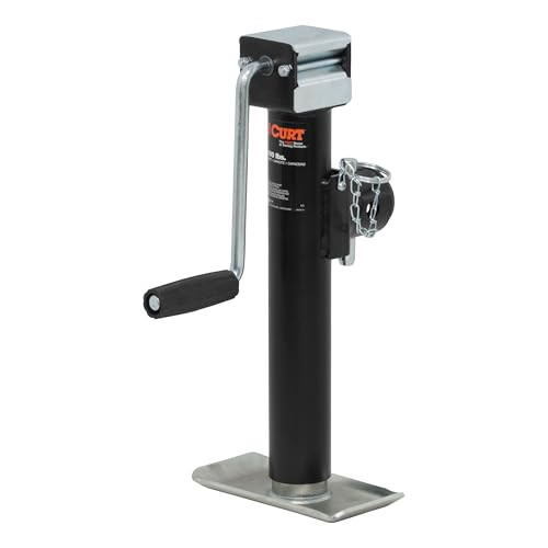 CURT 28354 Weld-On Pipe-Mount Swivel Trailer Jack 5,000 lbs 10" Vertical Travel New