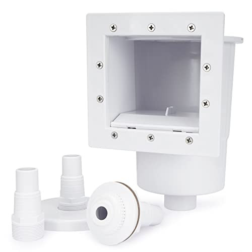CIPU Thru-Wall Pool Skimmer Full Kit Above Ground Swimming Pools - White New