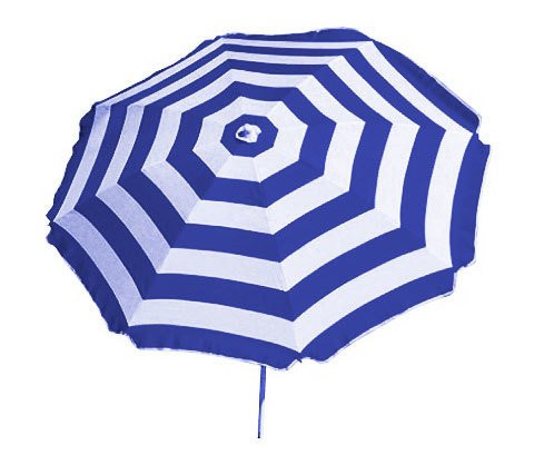 Shelta Australia 180 cm Beach Umbrella Noosa Blue/White Striped New