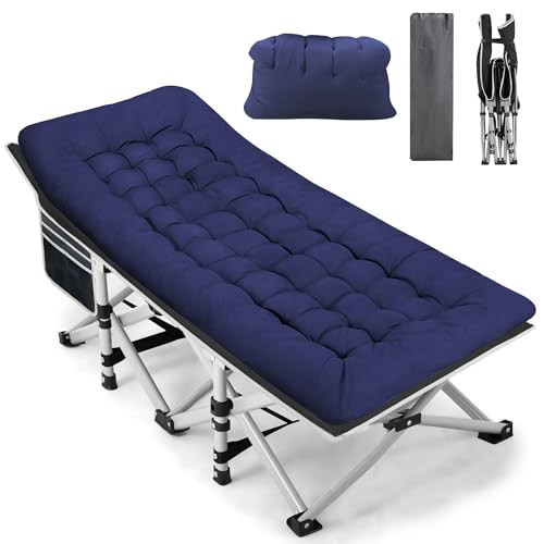 Fragess Portable Camping Cot, Sleeping Cot for Adult, 28" Extra Wide Heavy Duty