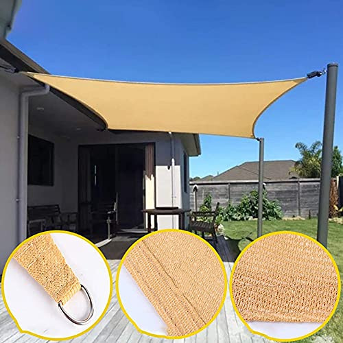 Sond 18' x 18' Sun Shade Sail Rectangle UV Block Canopy Sail Shade - Sand New